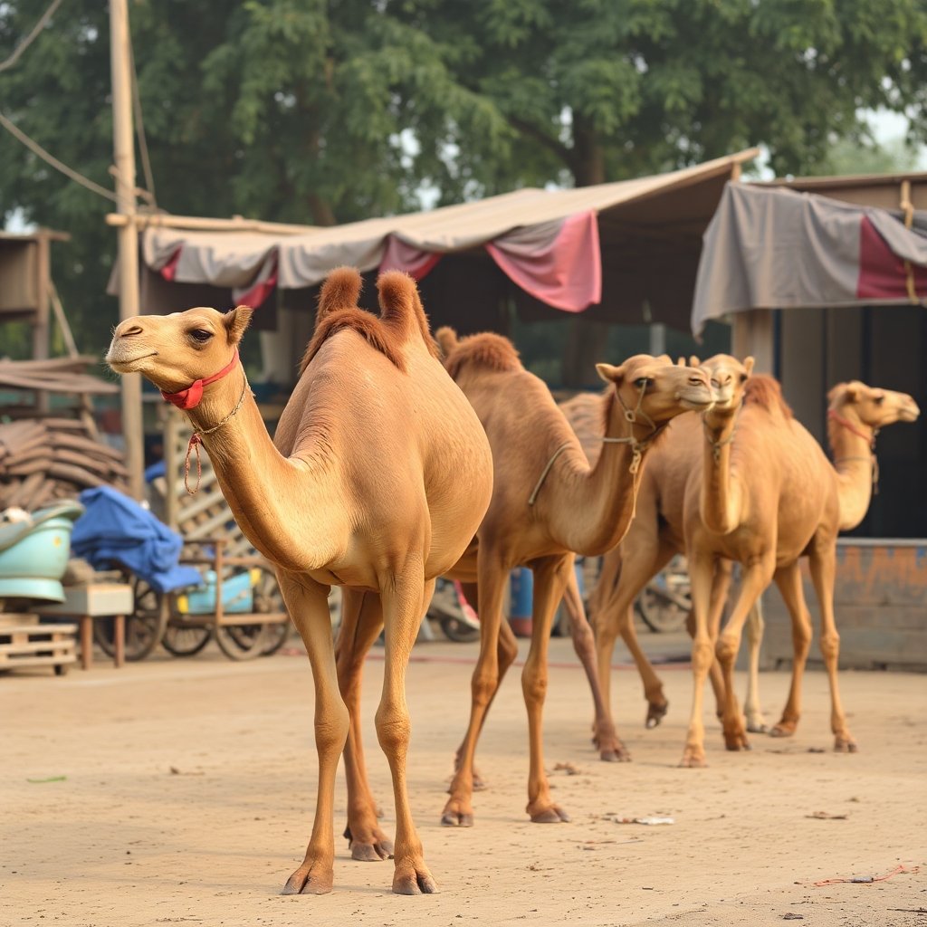 Camels Used in the Trade Industries in Sudhara